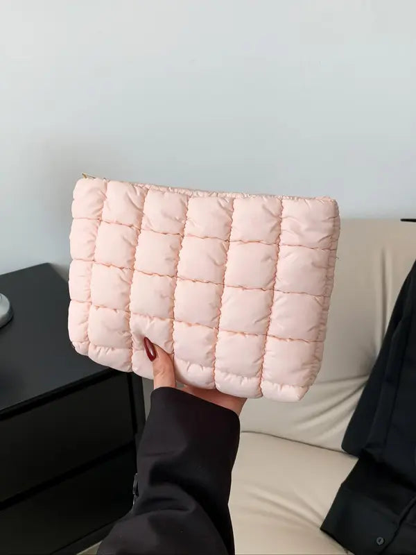 EMILY | Large Capacity Quilted Pouch