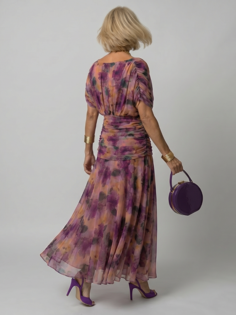 Tracy | Off Shoulder Flow Midi Dress