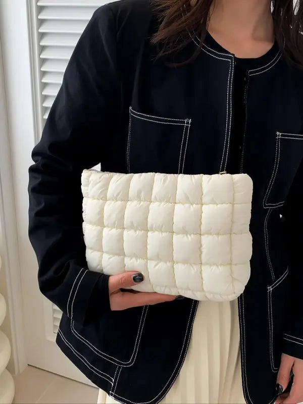 EMILY | Large Capacity Quilted Pouch
