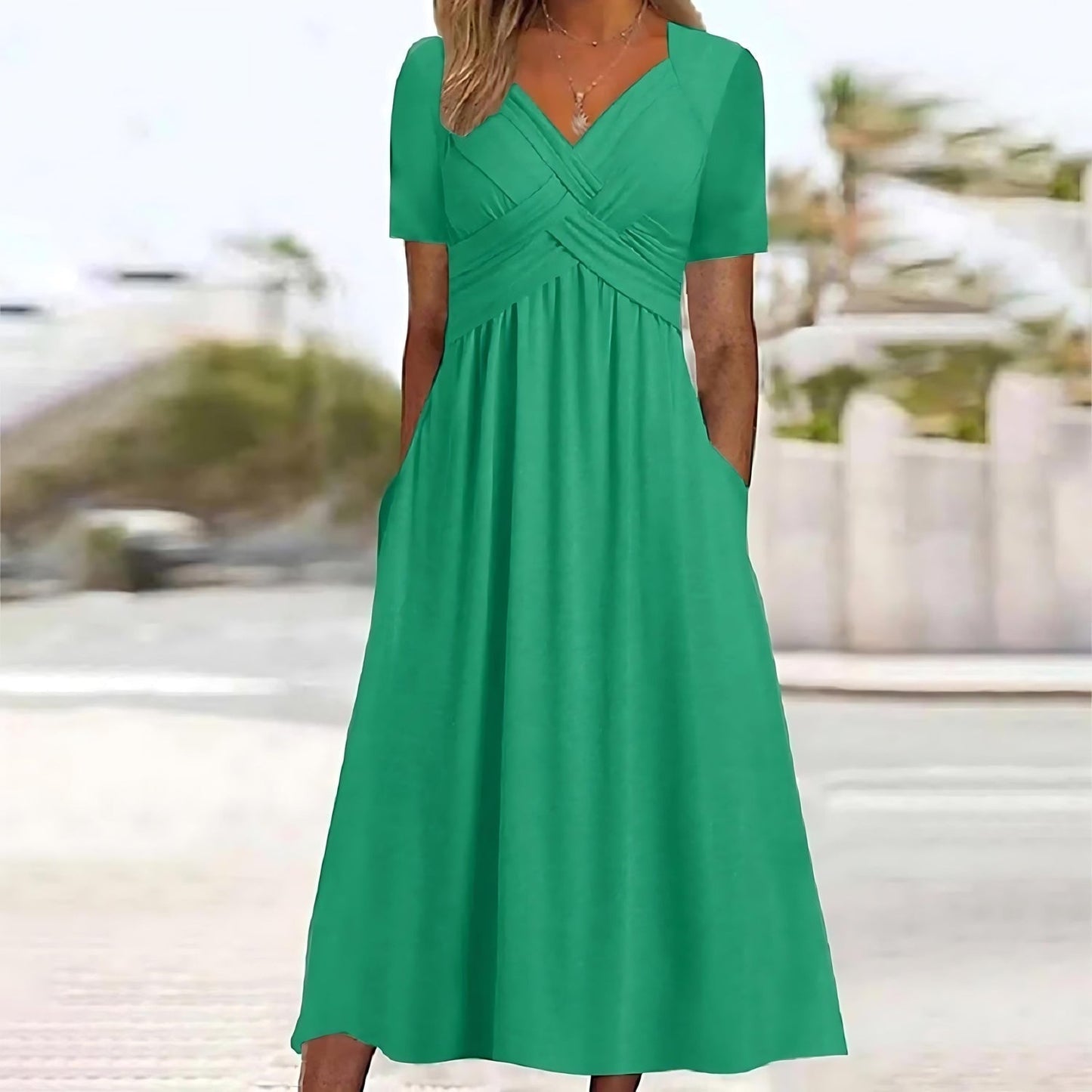 MATILDA | ELEGANT A-LINE MIDI DRESS