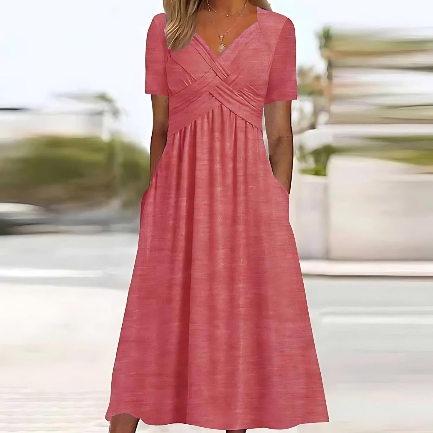 MATILDA | ELEGANT A-LINE MIDI DRESS