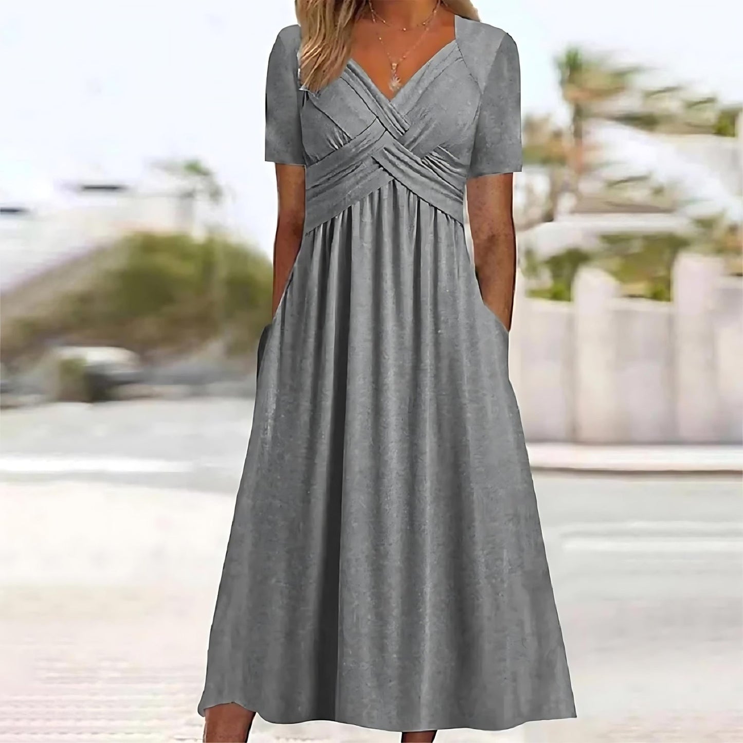 MATILDA | ELEGANT A-LINE MIDI DRESS