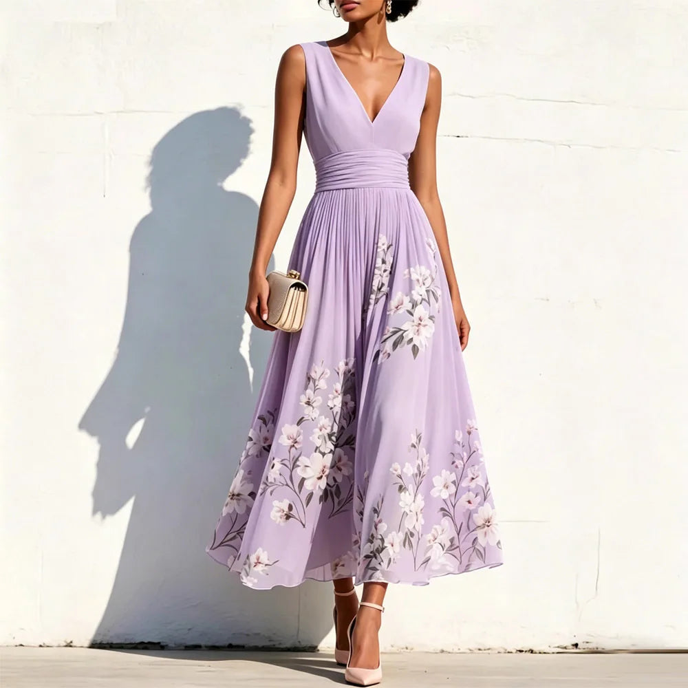 Alice | Floral Elegance Midi Dress