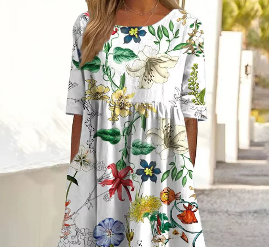 Emily | Midi Dress - Effortless Comfort