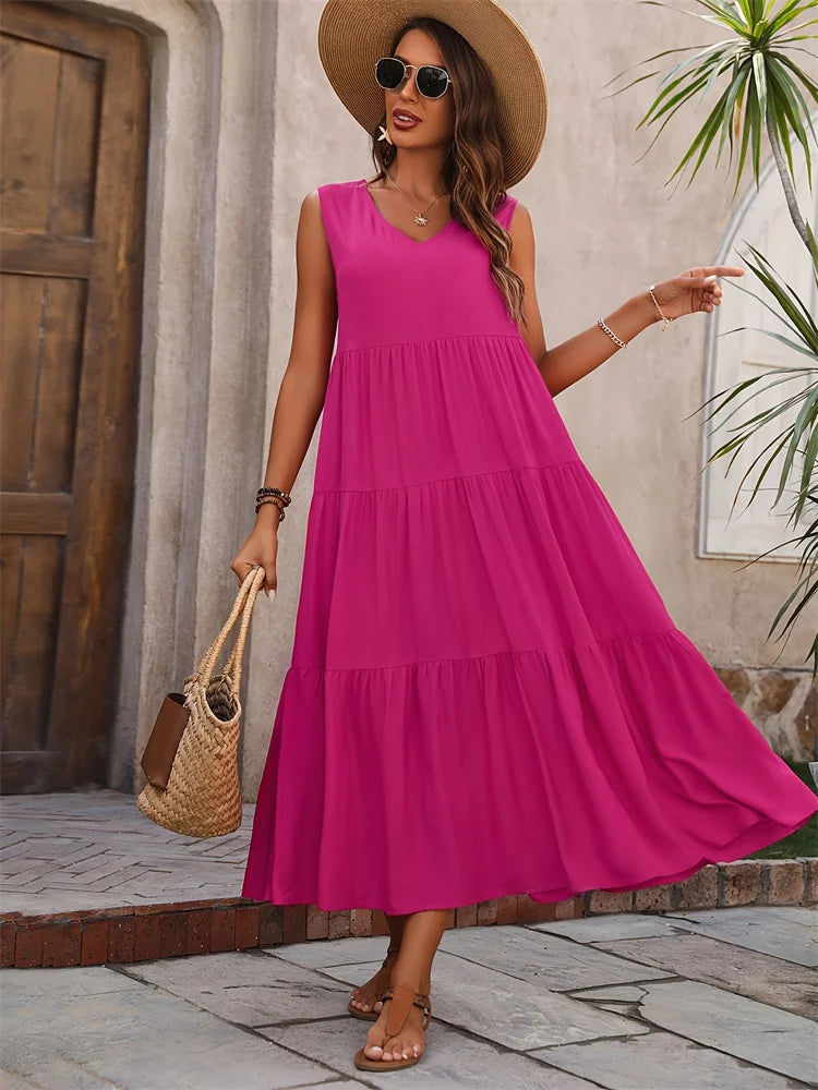Lunara Elegant Maxi Dress