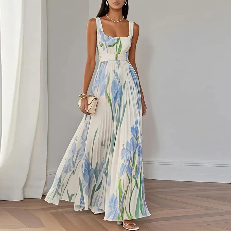 Bella | Floral A-Line Maxi Dress