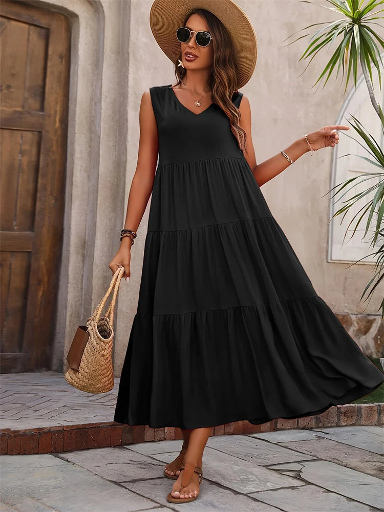 Lunara Elegant Maxi Dress