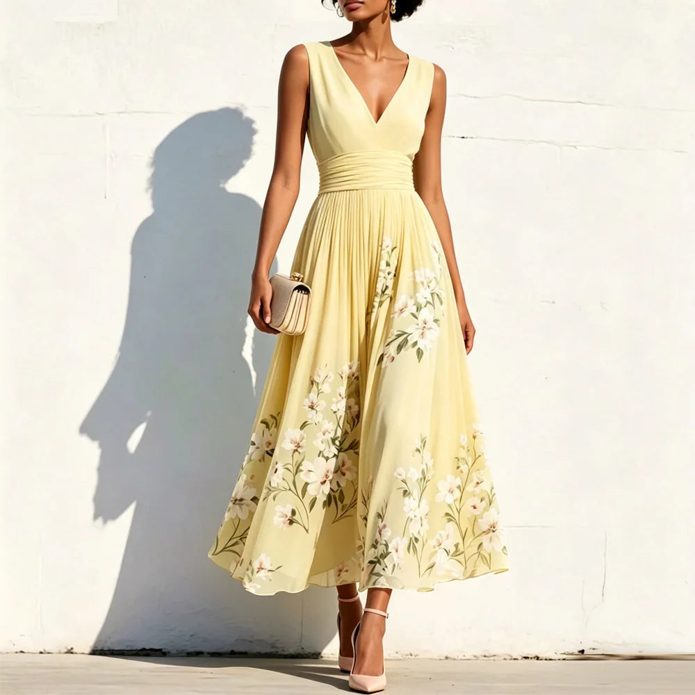 Alice | Floral Elegance Midi Dress