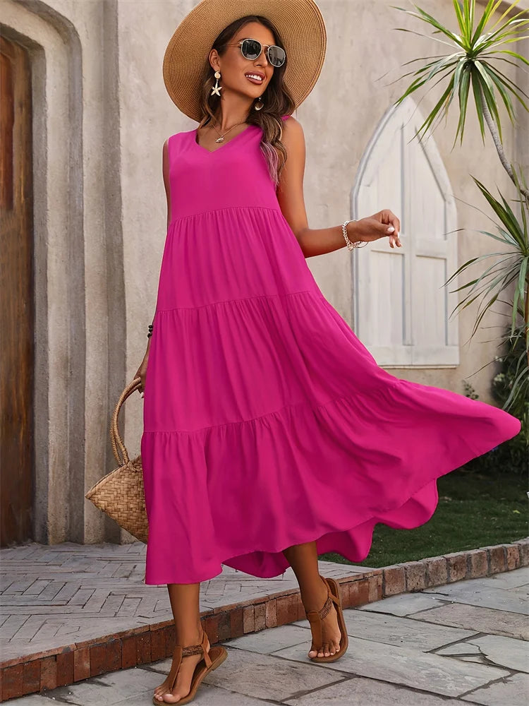 Lunara Elegant Maxi Dress