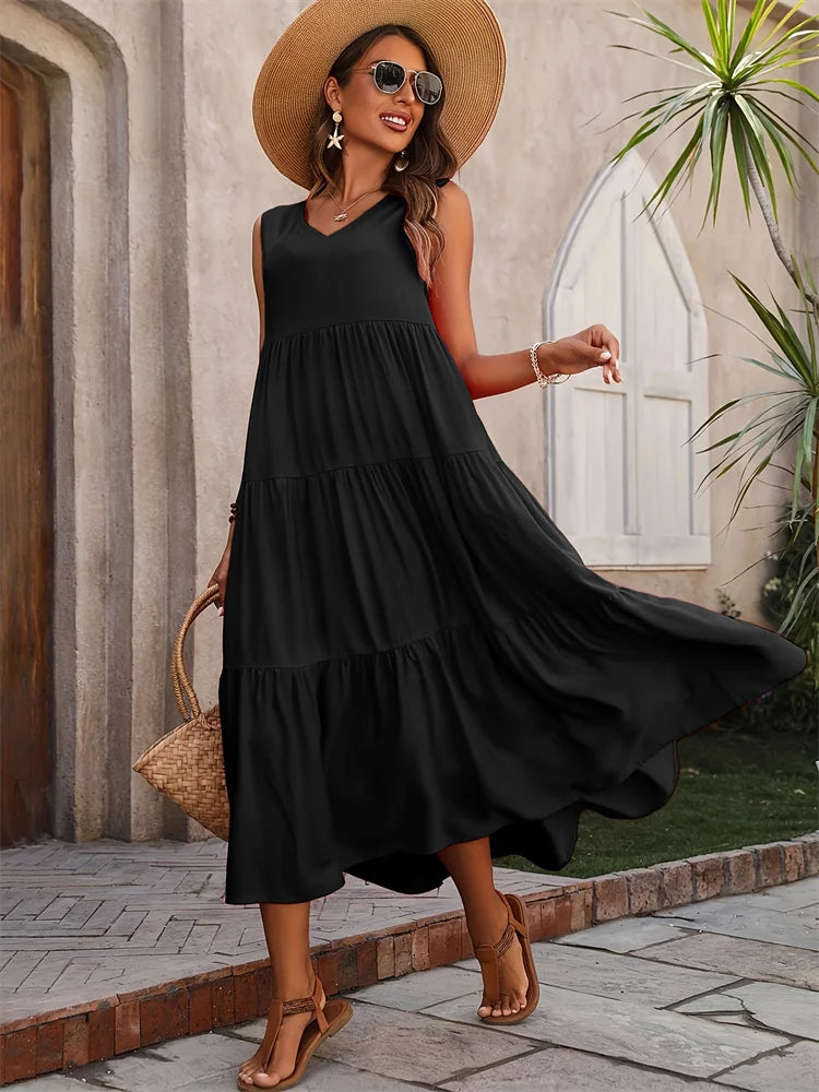 Lunara Elegant Maxi Dress