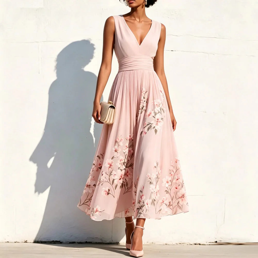Alice | Floral Elegance Midi Dress