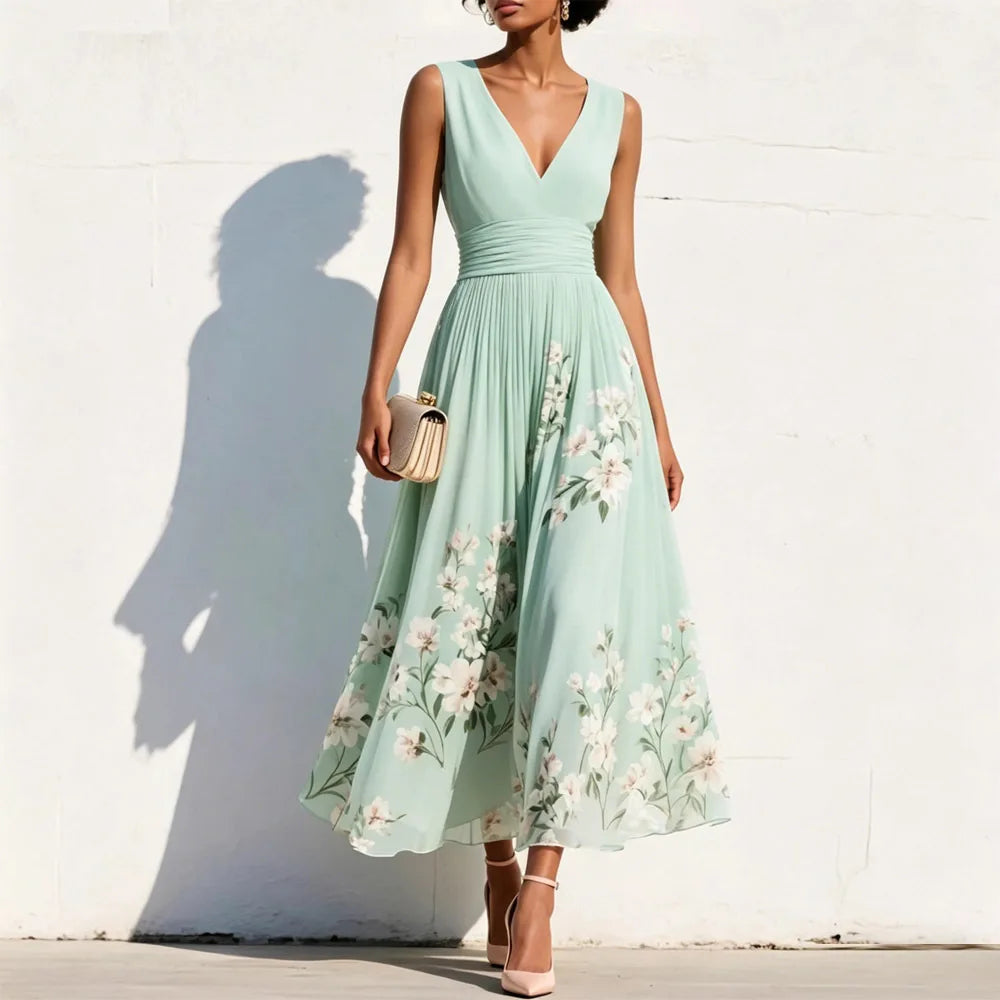 Alice | Floral Elegance Midi Dress