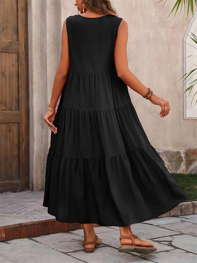 Lunara Elegant Maxi Dress