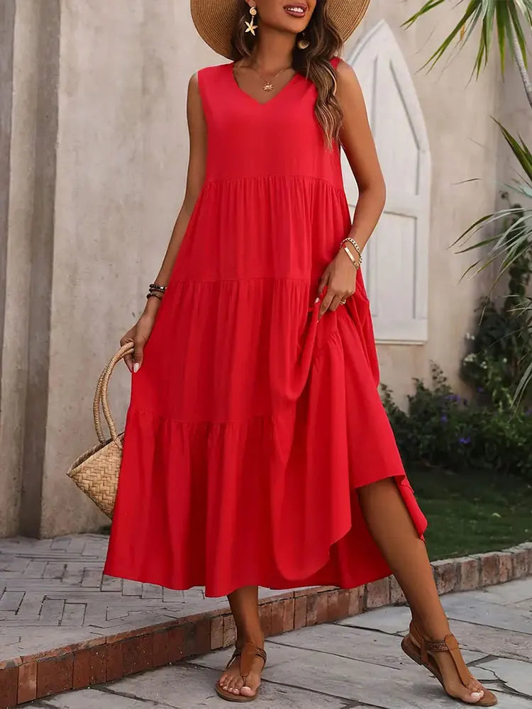 Lunara Elegant Maxi Dress