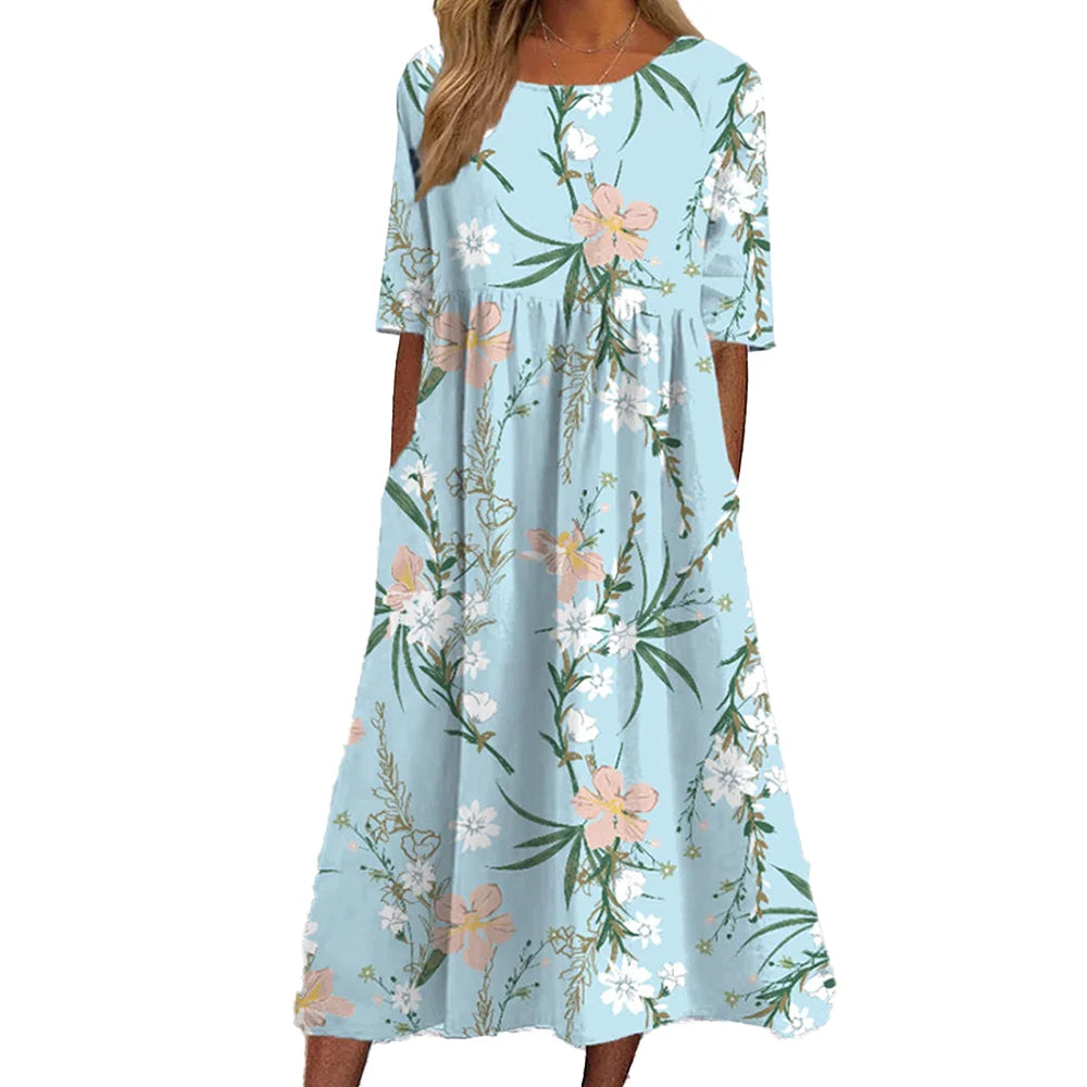 Emily | Midi Dress - Effortless Comfort