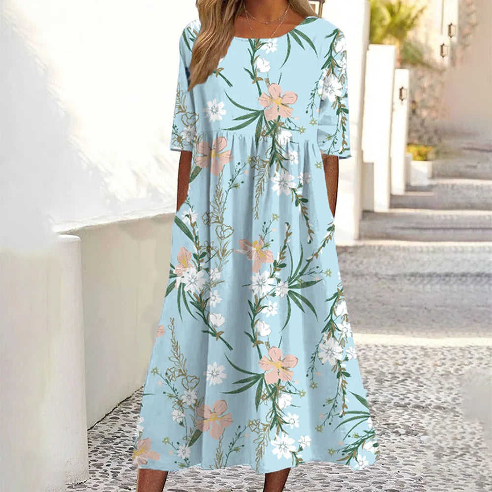 Emily | Midi Dress - Effortless Comfort
